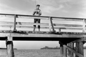 Ralph Woodring Fishing at Blind Pass Bridge