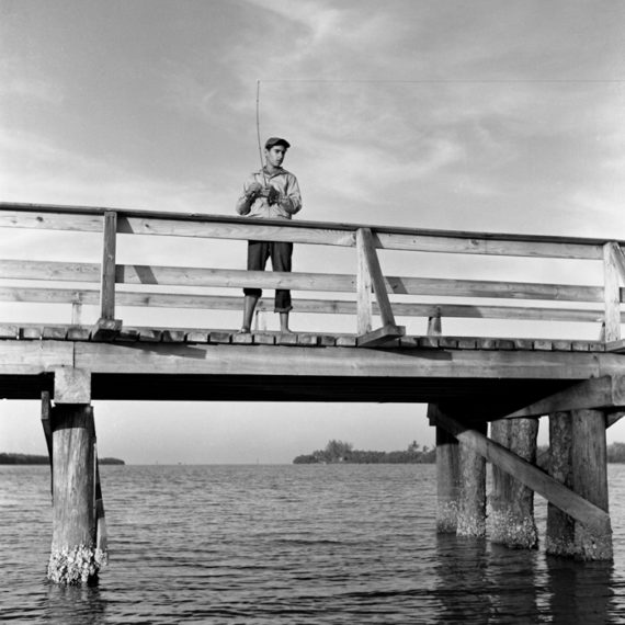 Ralph Woodring Fishing at Blind Pass Bridge