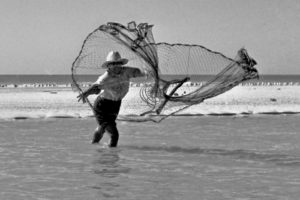 Esperanza Woodring Cast Netting at Blind Pass
